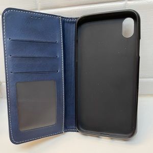 IPhone XR magnetic leather phone wallet